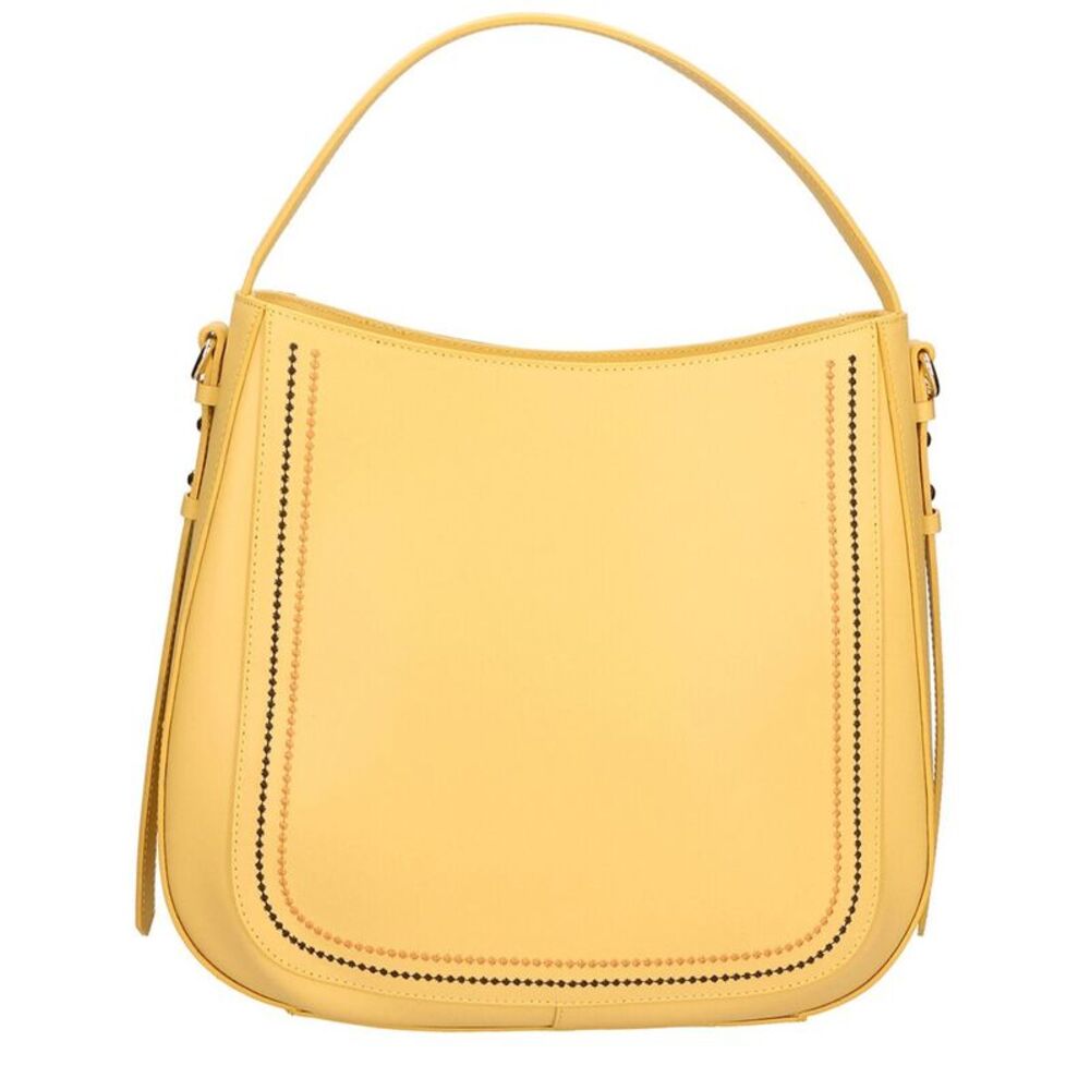 Chiara Ferretti Leather Shoulder Bag, Yellow